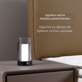 USB prilagodljiva lampica s 3D dizajnom svijeće, noćna svjetiljka za dječju sobu, ambijentalna lampa na noćnom ormariću