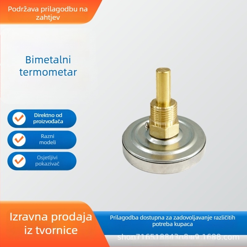 Vodeni termometar, metalni termometar s mesingom kućištem