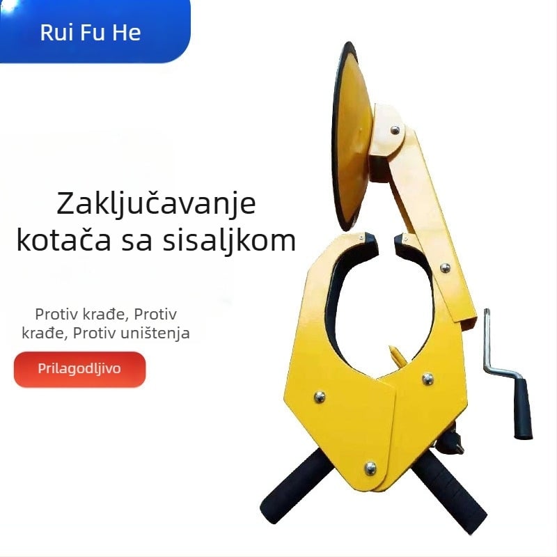 Brava za kotač s usisnom čašom za automobil – sustav protiv krađe