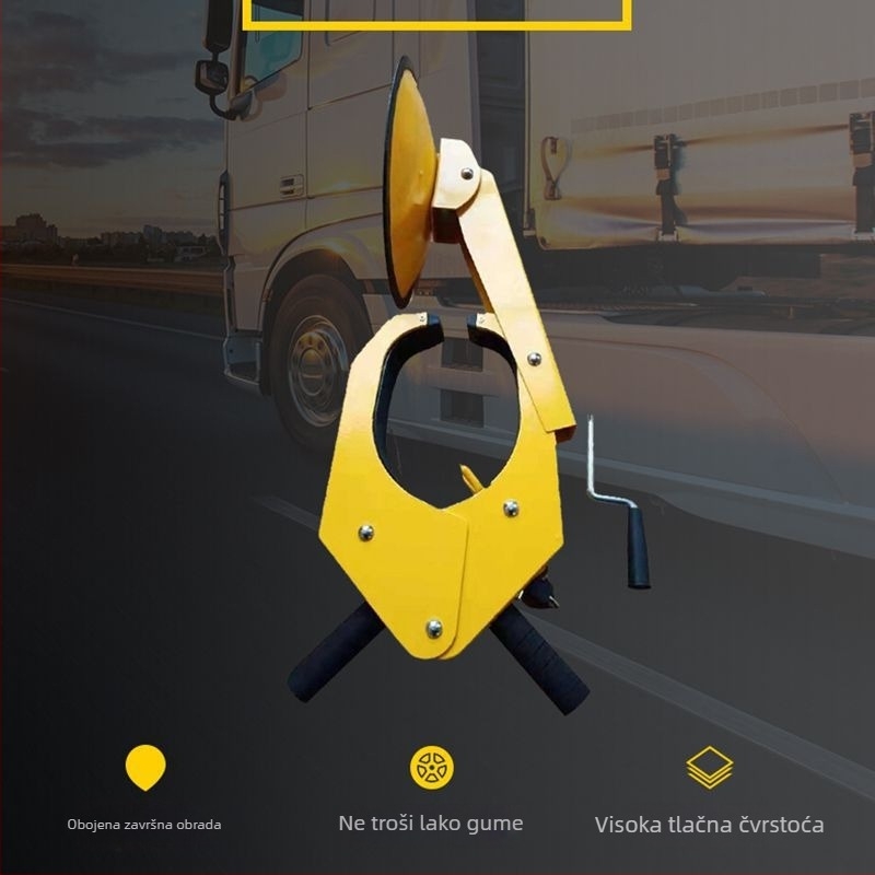 Brava za kotač s usisnom čašom za automobil – sustav protiv krađe