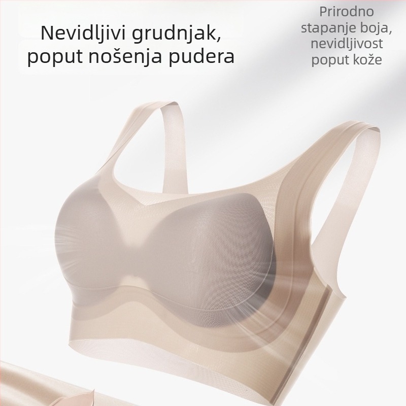 Prozračne Minakawa donje rublje s mekom podrškom nalik oblaku za podizanje i oblikovanje, puna šalica, tanke oblikovane šalice, dvostruki naramenice, bez čeličnog okova, vanjski materijal srebrno vlakno, 11481