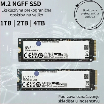 NVMe M.2 SSD NV2 visoke brzine za prijenosna računala – 1TB/2TB/4TB