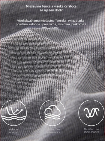 Ženski Tencel T-majica s V izrezom i kratkim rukavima, ljeto 2026, opušten kroj, korejski stil, jednobojna, laskava silueta, bijeli top za slojevito nošenje