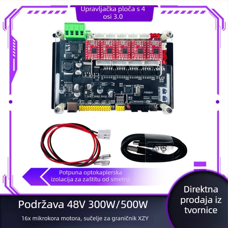 GRBL kontrolna ploča za CNC graviranje stroja, četiri osi, podržava PCB 42/57, 32‑bitni upravljač