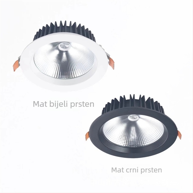 4-inčni LED downlight s aluminijskim kućištem, vodootporan, za površinsku montažu, sa wall washer učinkovom