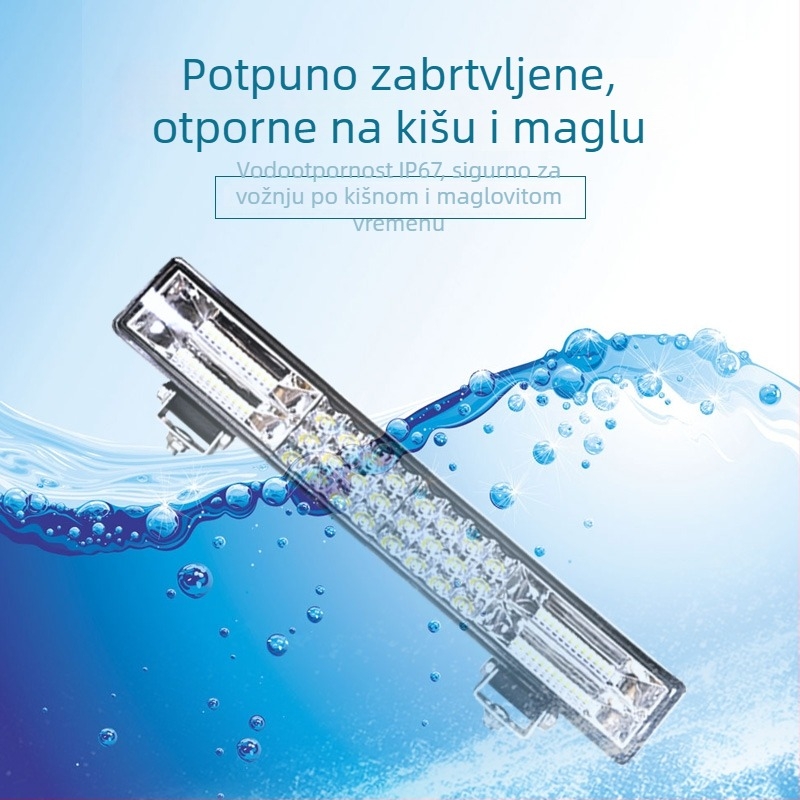 LED traka za automobil sa spot svjetlima i svjetlima uz šipku, 12–24V, velika svjetlost, visok/niži snop, strob svetlo