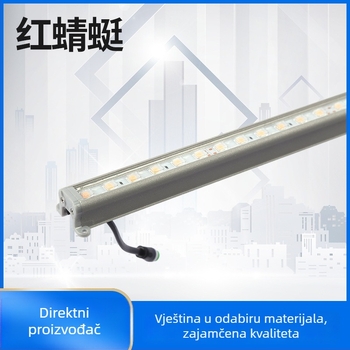 Vanjska aluminijska LED traka, IP65, 24V DC, visoke svjetline bijela i ambra, za konture zgrada i fasade ulaza
