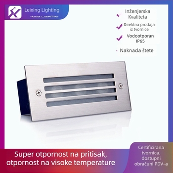 LED svjetla za stepenice, ugrađena vanjska svjetla uz zid, rasvjeta krajolika i bočnih zidova vile