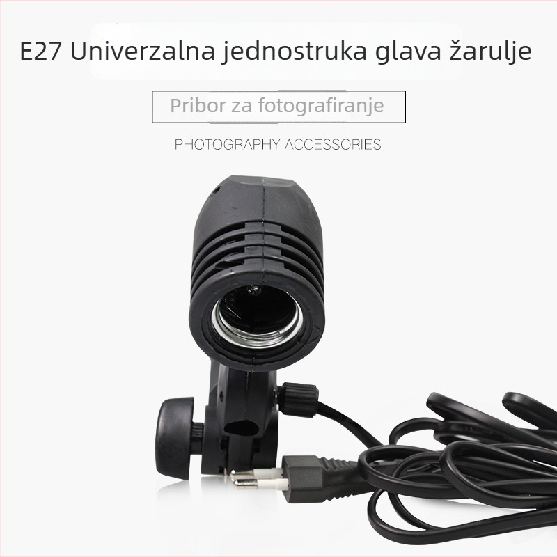 E27 univerzalna okretna glava lampe za portret – dodatno osvjetljenje