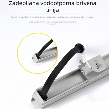 LED linearni wall washer s kružnim otvorom i pregradom, vanjska vodootporna arhitektonska rasvjeta RGB konturno svjetlo