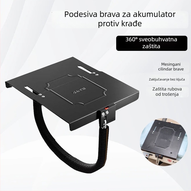 Brava za bateriju električnog vozila, podesiva debela brava za bateriju, brava protiv krađe, ojačani lančani katanc