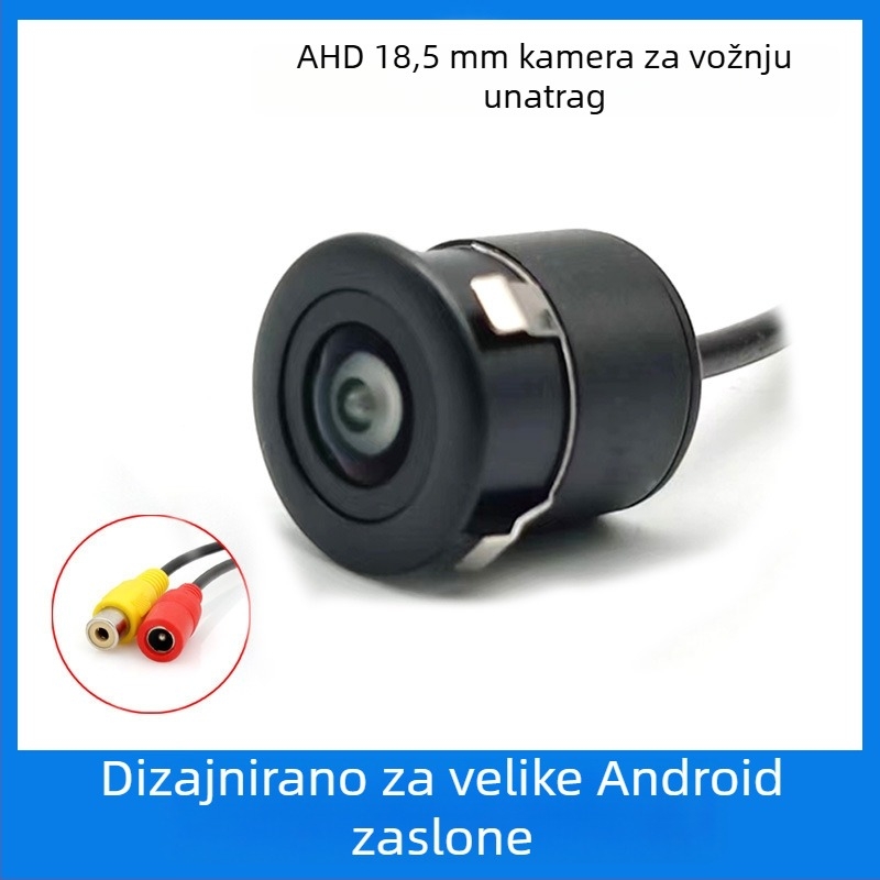 Univerzalna auto kamera za vožnju unatrag s LED svjetlom, otvori za montažu 18,5 mm/22,5 mm, AHD 720P