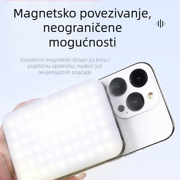 Prijenosna RGB LED rasvjeta s ugrađenom litij-ionskom baterijom, za fotografiranje telefonom i osvjetljenje za makeup