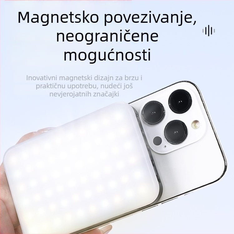Prijenosna RGB LED rasvjeta s ugrađenom litij-ionskom baterijom, za fotografiranje telefonom i osvjetljenje za makeup