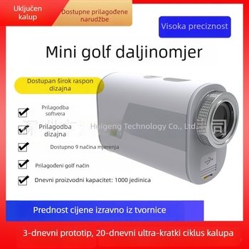 Vanjski laserski mjerač razdaljine za mini golf s zaključavanjem zastavice, visoka preciznost, 1200Y, višefunkcijski