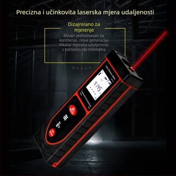 Aoqi laserski daljinski mjerač – visoko precizan laserski mjerač udaljenosti za mjerenje prostorija, ručni elektronički mjerni instrument