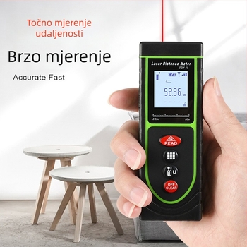 Aoqi laserski daljinski mjerač – visoko precizan laserski mjerač udaljenosti za mjerenje prostorija, ručni elektronički mjerni instrument