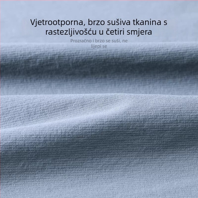 Muška jakna protiv vjetra za proljeće i jesen, brzo sušenje, otporna na vjetar, za vožnju biciklom i trčanje, dugi rukavi, fitness odjeća, novi model