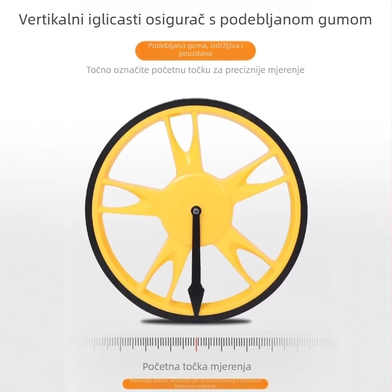 Rola za mjerenje udaljenosti s digitalnim zaslonom, ručna gurajuća mjernica, visokoprecizni mehanički mjerač udaljenosti za vanjske mjere