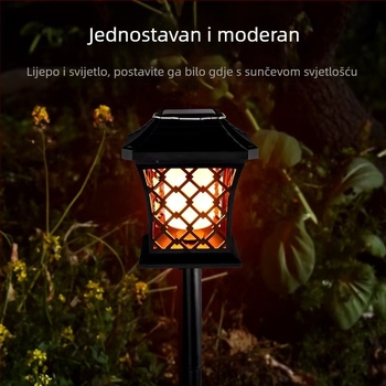 Solarne rasvjeta dvorišta, LED rasvjeta travnjaka i vrta, parkovski krajolik, usmjereno na drveće