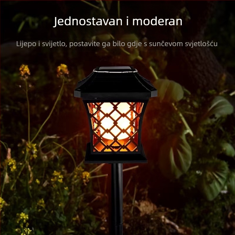 Solarne rasvjeta dvorišta, LED rasvjeta travnjaka i vrta, parkovski krajolik, usmjereno na drveće