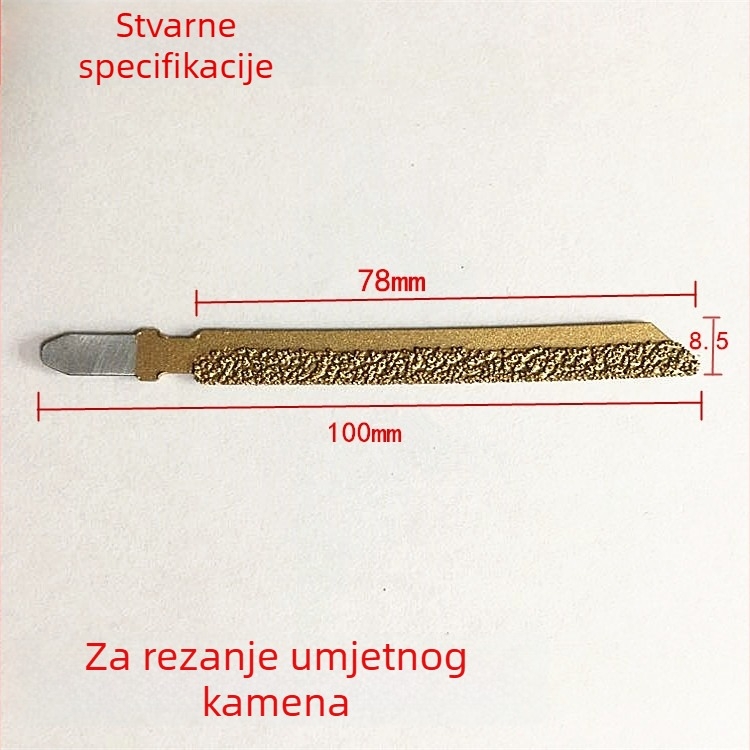 10 cm dijamantna pila za zakrivljene rezove umjetnog kamena, brazirana