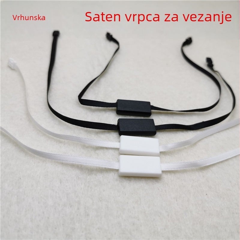Visokokvalitetna univerzalna satenska vrpca za oznake na odjeći, dvostruki umetak, prilagodljivo
