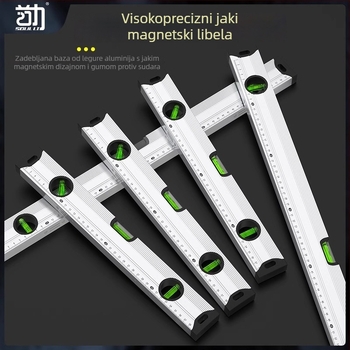 Mini magnetska libela, visoke preciznosti, aluminijska legura, snažan magnet