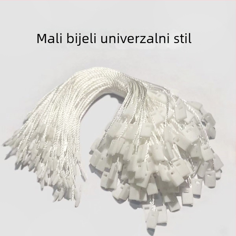 Na zalihi oznake za objesiti, užad za objesiti, kvadratne oznake, jednokratne prazne anti-manipulacijske užadi, voskano užad, male kvadratne oznake