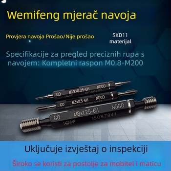 VGMF navoja mjerilo M2x0.4–6G/5G, Go/No-Go mjerač navoja