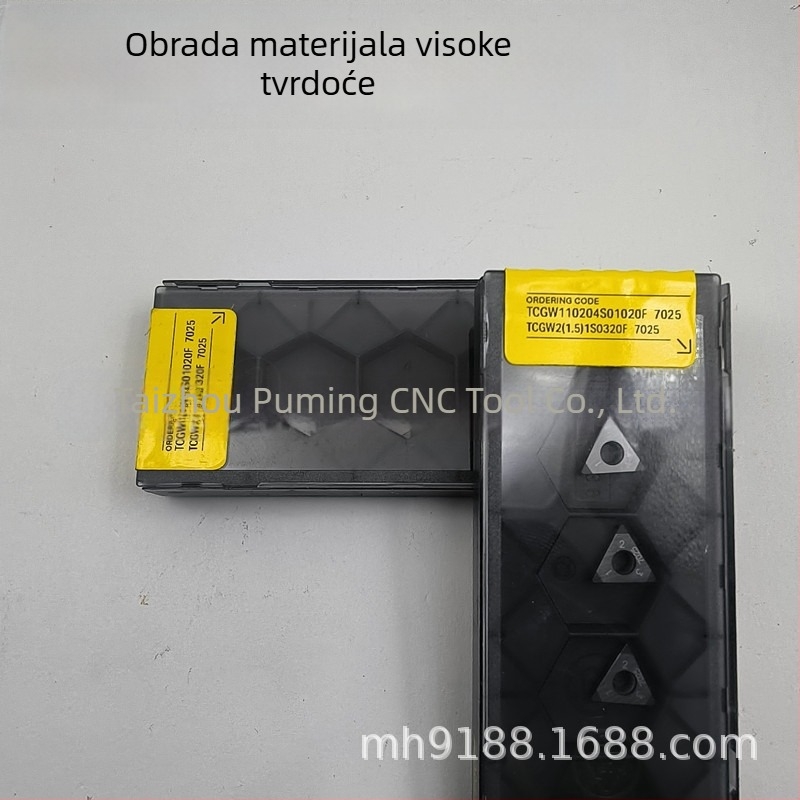 Izvorni CNC tokarski alat TCGW110204S01020F, 7025 zrna rezanja, 20 kg
