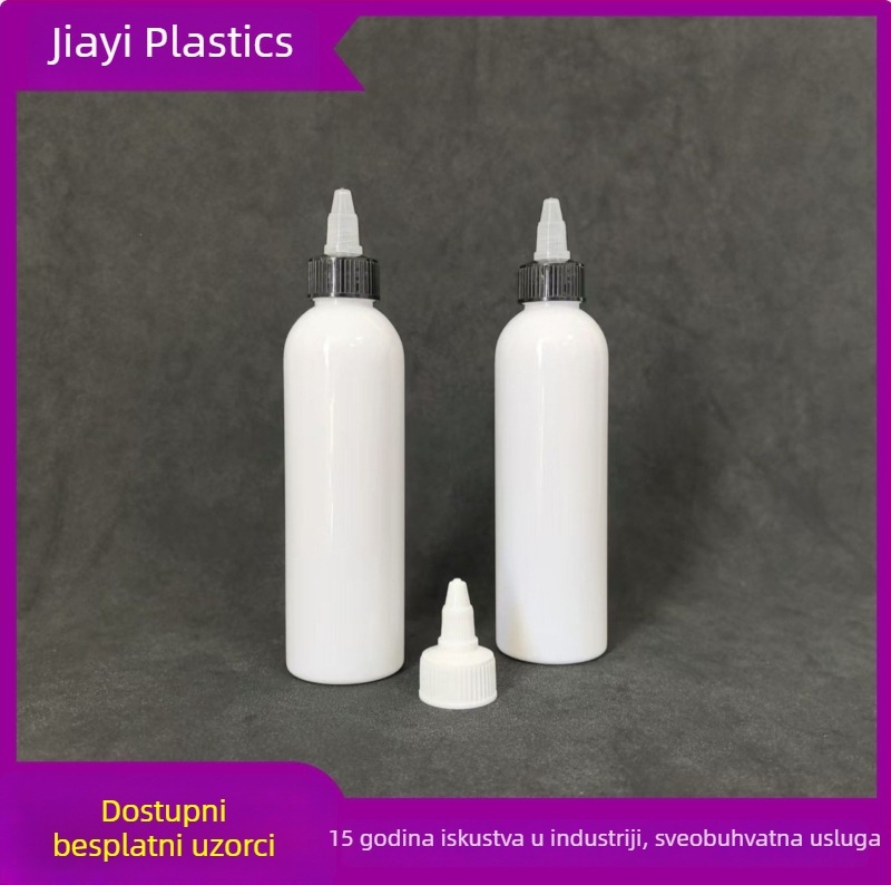 Bočica za ispiranje trepavica, 200/250 ml, s gel kapom, plastična bočica za istiskanje i pumpa glava