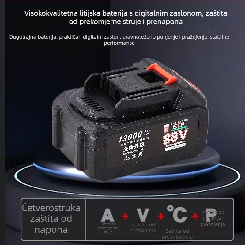 Električni alat za zabijanje čavala za drvo, s litijskom baterijom, model F30 za kućnu upotrebu
