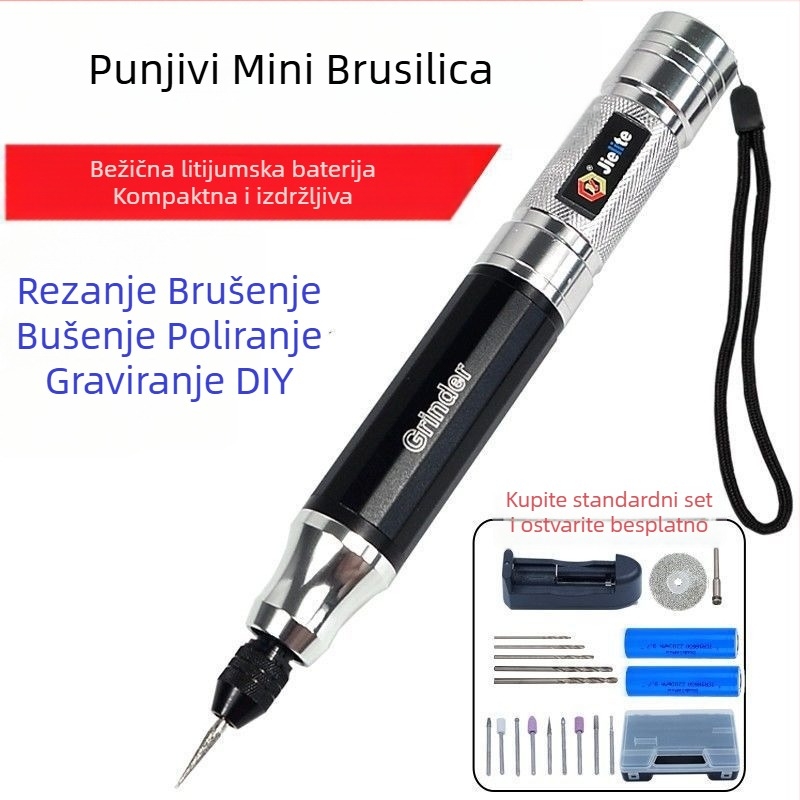 Mini električna ručna bušilica, prijenosna mala brusilica, gravirna olovka za rezbarenje nefrita, poliranje i brušenje