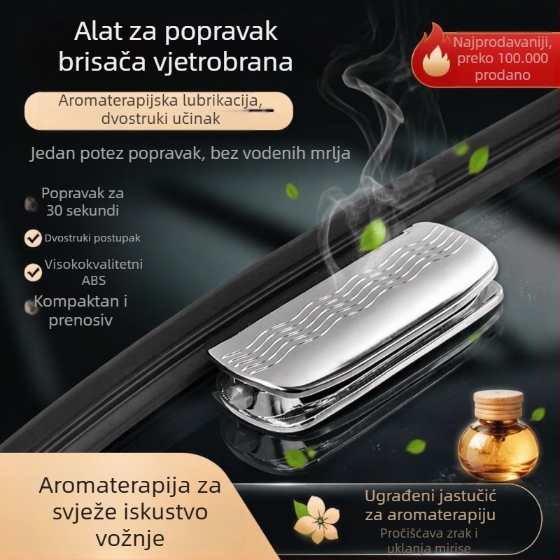 Uređaj za popravak brisača automobila za bezokvirne lopatice i popravak gumene trake, univerzalno popravljno sredstvo