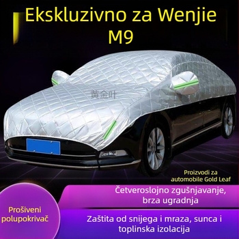M9 Veliki polupokrivalo za automobil — zaštita od snijega, mraza i sunca, toplinska izolacija