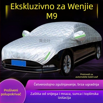 M9 Veliki polupokrivalo za automobil — zaštita od snijega, mraza i sunca, toplinska izolacija