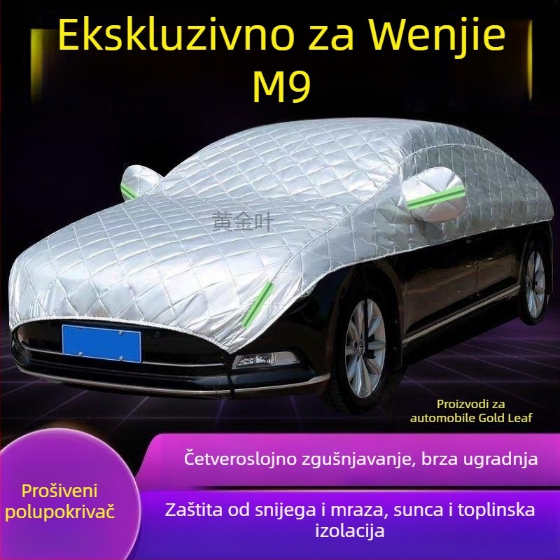 M9 Veliki polupokrivalo za automobil — zaštita od snijega, mraza i sunca, toplinska izolacija