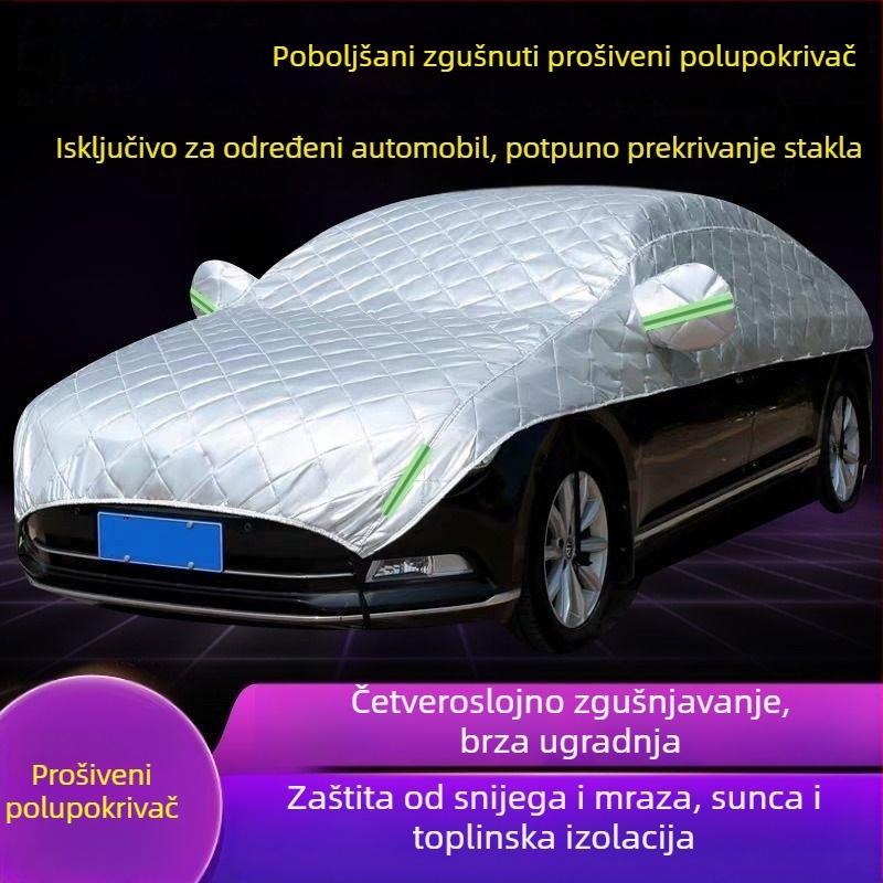 M9 Veliki polupokrivalo za automobil — zaštita od snijega, mraza i sunca, toplinska izolacija