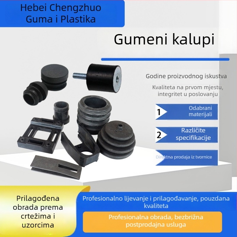 Gumene podloške, mehanički dijelovi, gumeni dijelovi silikonske gume, gumeni proizvodi, gumeni dijelovi s posebnom formom, gumeni brtvni prsteni
