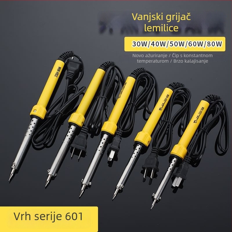 Huibang vanjski grijač za lemilo, 60W stalna temperatura, velika snaga, oštrim vrhom, za kućnu upotrebu, 30 čistog bakra, 40W
