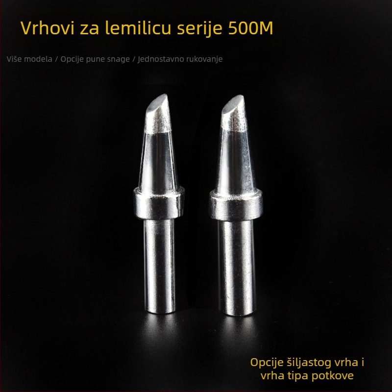 500M vrh za lemljenje 205H bez olova, 150W visokofrekventni, potkovasti i oštro krajnji vrh