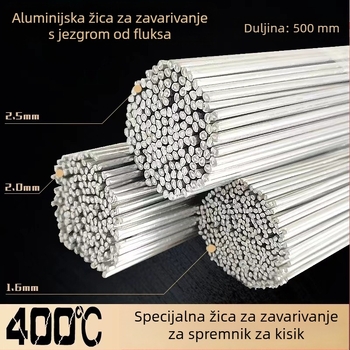 Žica za zavarivanje s jezgrom fluksa za niskotemperaturnu bakreno-aluminijsku leguru, oprema za transformator, modeli 7822/8902, aluminijsko-aluminijska jezgrom fluks žica