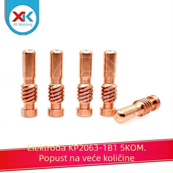5 komada elektroda PCT80 i skup mlaznica za plazma rezač KP2063-1B1 – potrošni dijelovi