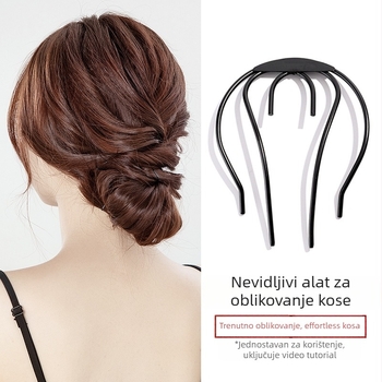 Metalni alat za oblikovanje čvora kose, U-oblikovana metalna kopča, dodatak za kosu