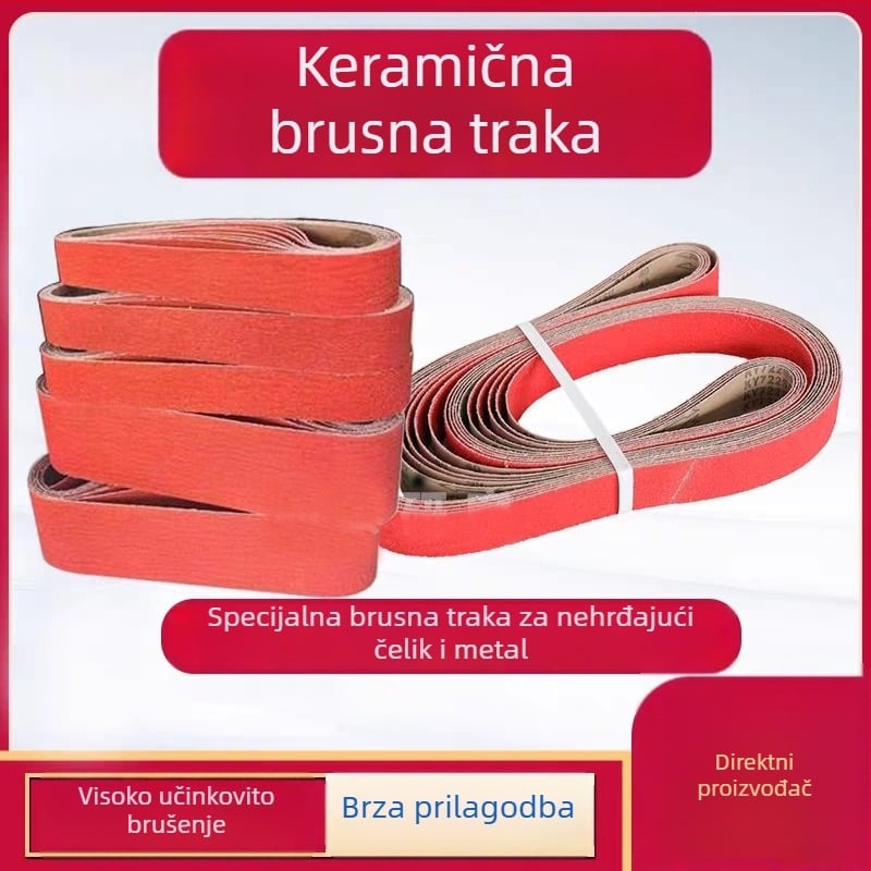 Keramička abrazivna traka za brušenje 1200x50 i 530x50 za nehrđajući čelik – brušenje i poliranje