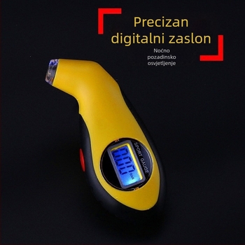 Automobilski mjerač tlaka guma sa digitalnim prikazom, višenamjenski, kompaktan, otporan na eksploziju, visoke preciznosti mjerenja tlaka zraka