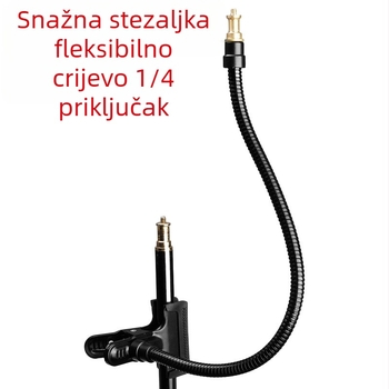 Teška metalna klipsa za fotografiju s fleksibilnim crijevom i bakrenom glavom, klip za pozadinu, foto oprema PFB7