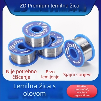 Sn63Pb37 olovna lemna žica za lemljenje, ultratankog promjera 0.3/0.4/0.5 mm, bez čišćenja