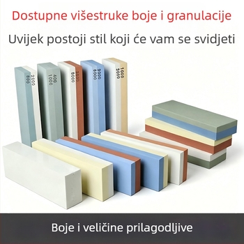 Dvostrani set kamenja za oštrenje s bijelim korundom, za kućnu i vanjsku upotrebu, komplet za oštrenje noževa